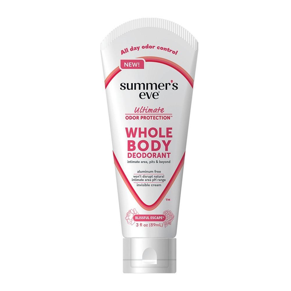 Crema Desodorante Corporal Summer's Eve, Escape Placentera, 3 oz