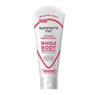 Summer's Eve Whole Body Deodorant Cream, Blissful Escape, 3 oz