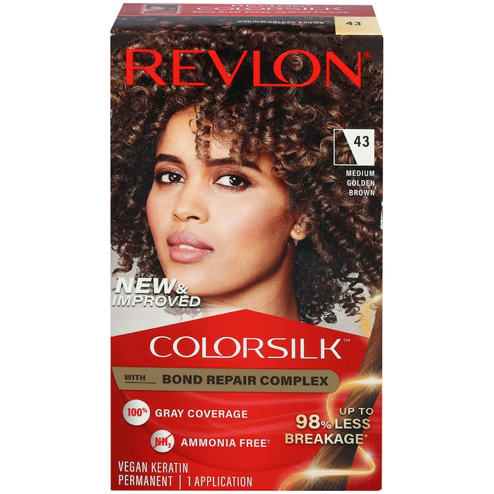 Revlon Colorsilk Couleur de Cheveux Permanente - Brun Doré Moyen