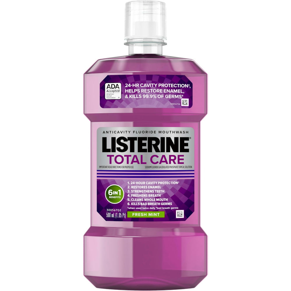 Listerine Total Care Anticavity Mouthwash - Fresh Mint 16.9 Oz