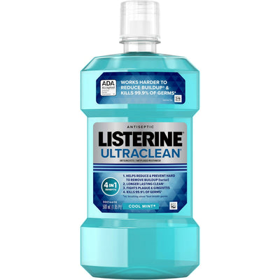 Enjuague bucal antiséptico Listerine Ultraclean - Menta fresca 500 mL