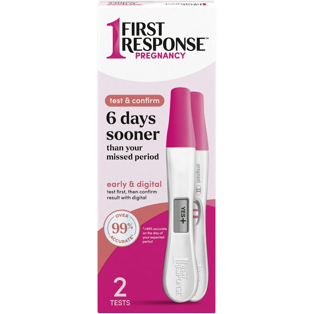 Kit de Prueba de Embarazo y Confirmación First Response - 2 Pruebas