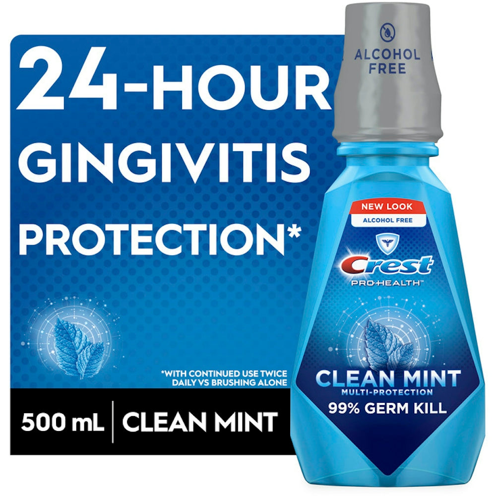 Enjuague bucal Crest Pro Health Multi Protection Clean Mint - 16.9 Fl Oz