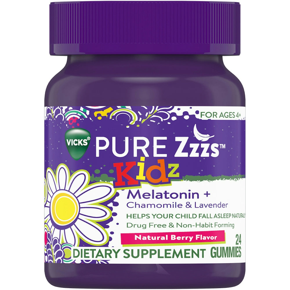 Vicks Pure Zzzs Kidz Melatonin Gummies pour le sommeil