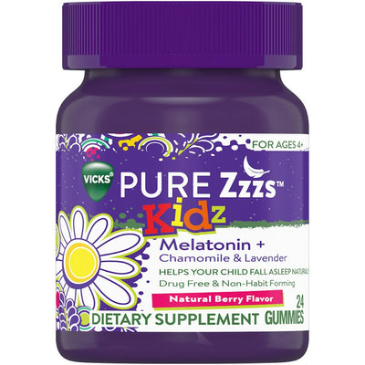 Vicks Pure Zzzs Kidz Melatonin Sleep Aid Gummies