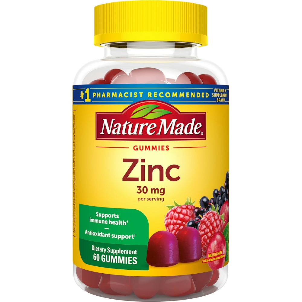 Gomitas de Zinc Premium - 30 mg, 60 Conteos