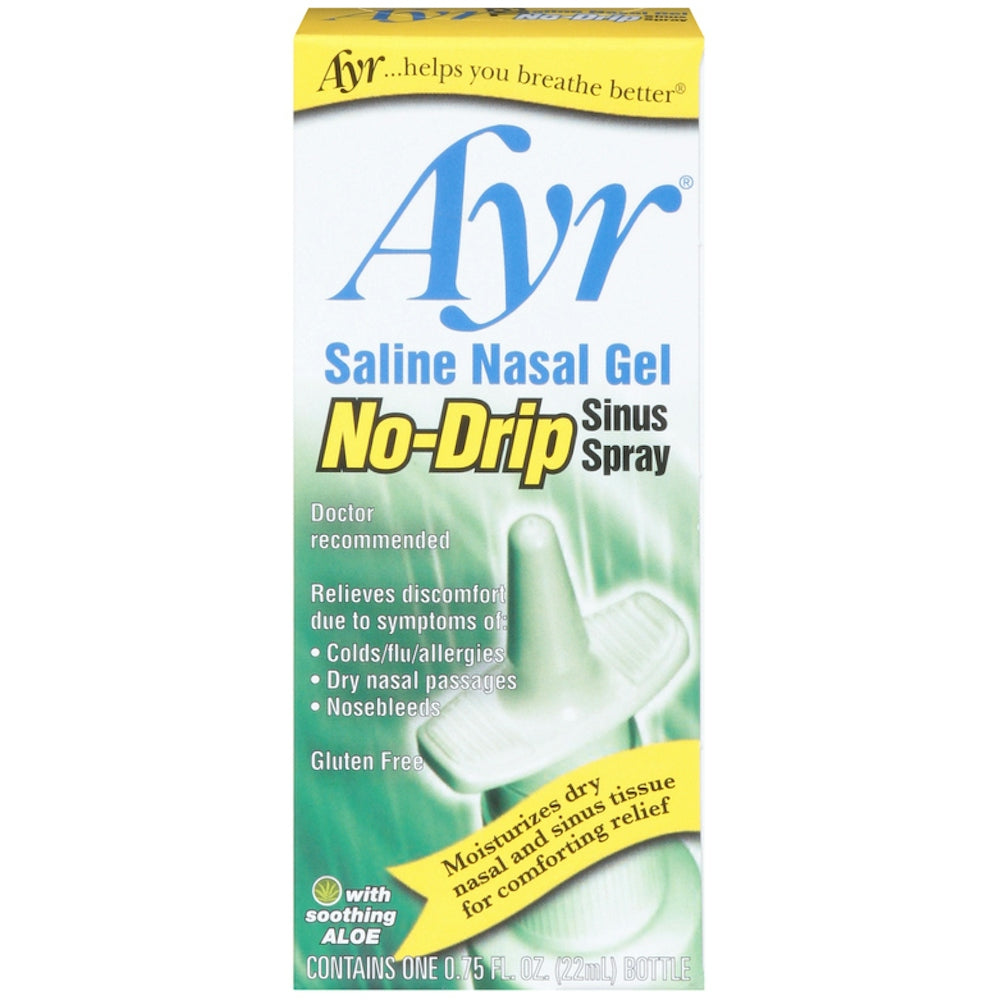 Ayr Sinus Spray - No Drip Saline Nasal Gel 0.75 Fl Oz