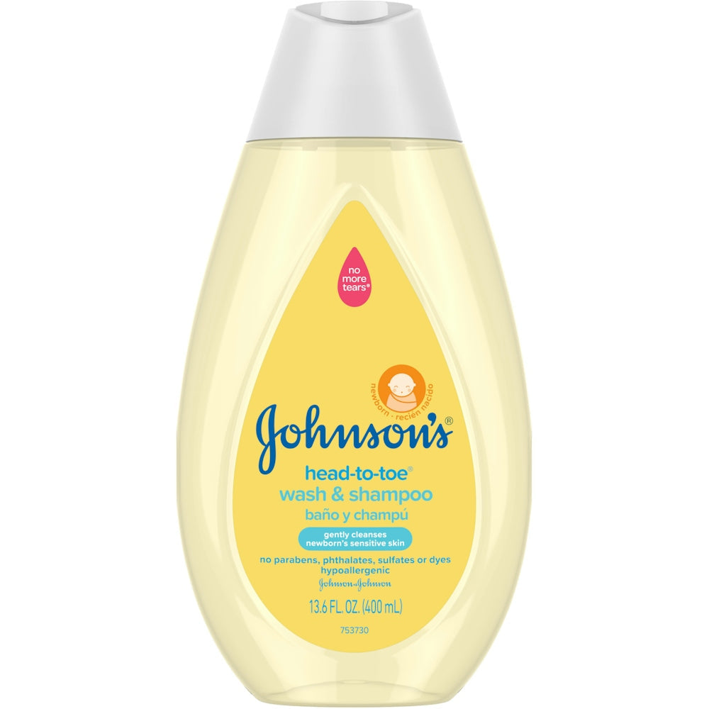 Jabón y Champú Johnson's Baby, Recién Nacido 13.6 Fl Oz