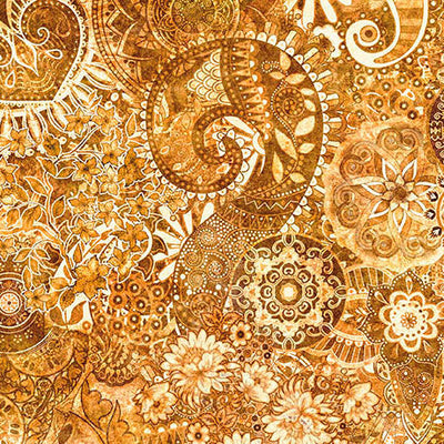 Caramel Mystique Blender Wideback Cotton Fabric