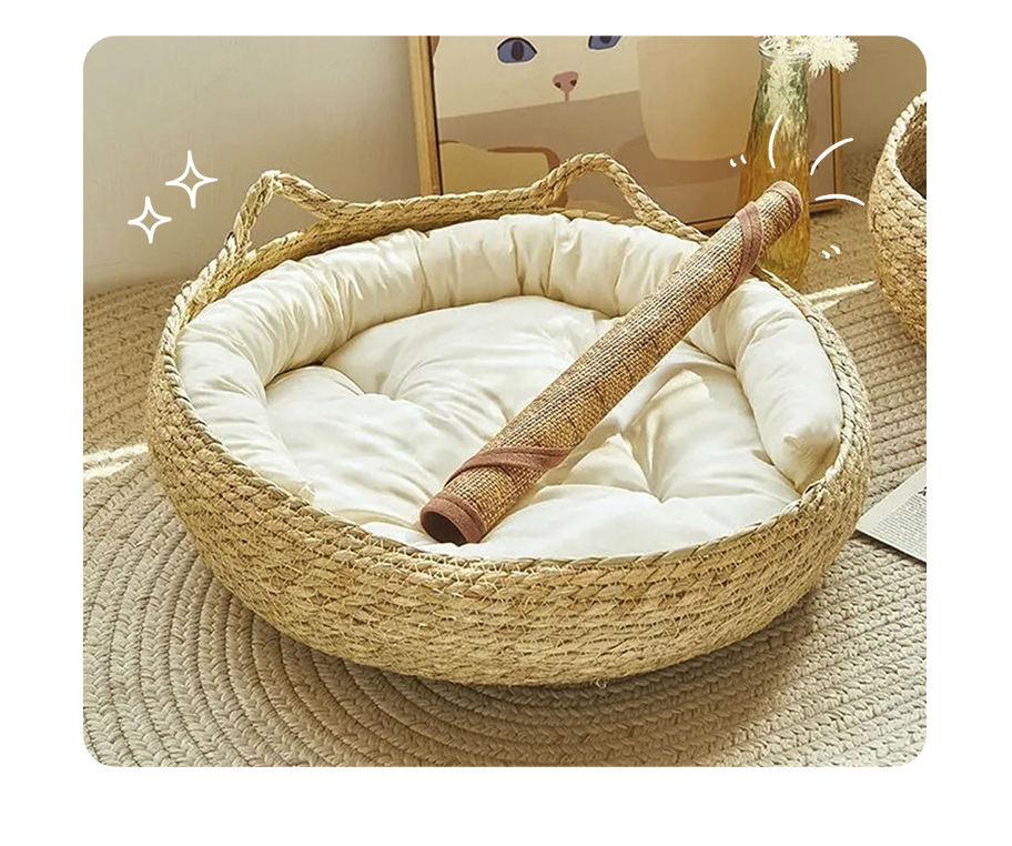 Cat Nest Winter Warm Cat Nest Cushion Thick Winter Round Nest House - Korvel