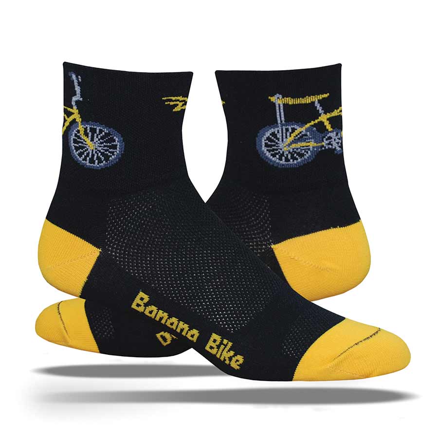 Chaussettes de sport DeFeet Aireator 2,5'' - Noir vélo XL