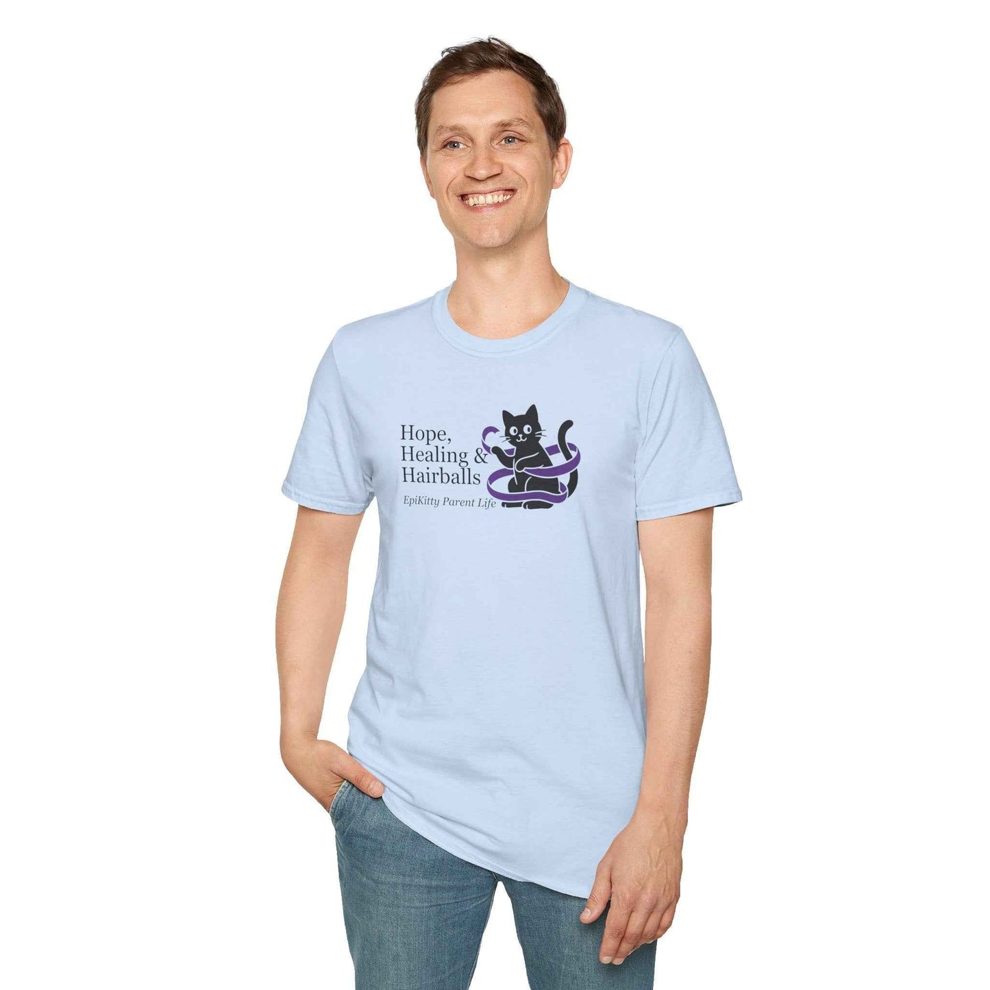 Hope & Hairballs Cat T-Shirt – Epikitty Parent Awareness Tee