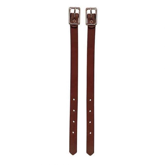 Premium Mahogany Straight Leather Stirrup Hobbles - Korvel