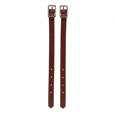 Premium Mahogany Straight Leather Stirrup Hobbles - Korvel