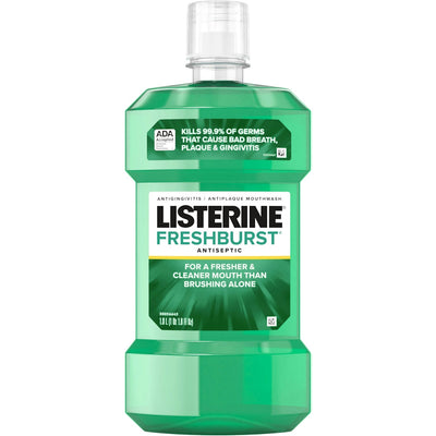 Enjuague bucal antiséptico Listerine Freshburst - Sabor a menta, 33.8 fl oz