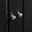 Tall Storage Cabinet with Two Drawers for Bathroom/Office, Black - Korvel