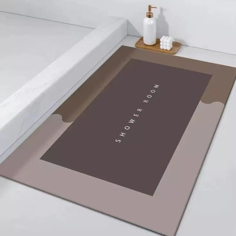 Soft cushion floor mat absorbent foot mat bathroom non-slip quick-drying toilet door carpet bathroom door mat - Korvel