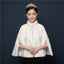 Bride's wedding dress fur shawl women's warm white cloak cheongsam jacket red cloak - Korvel