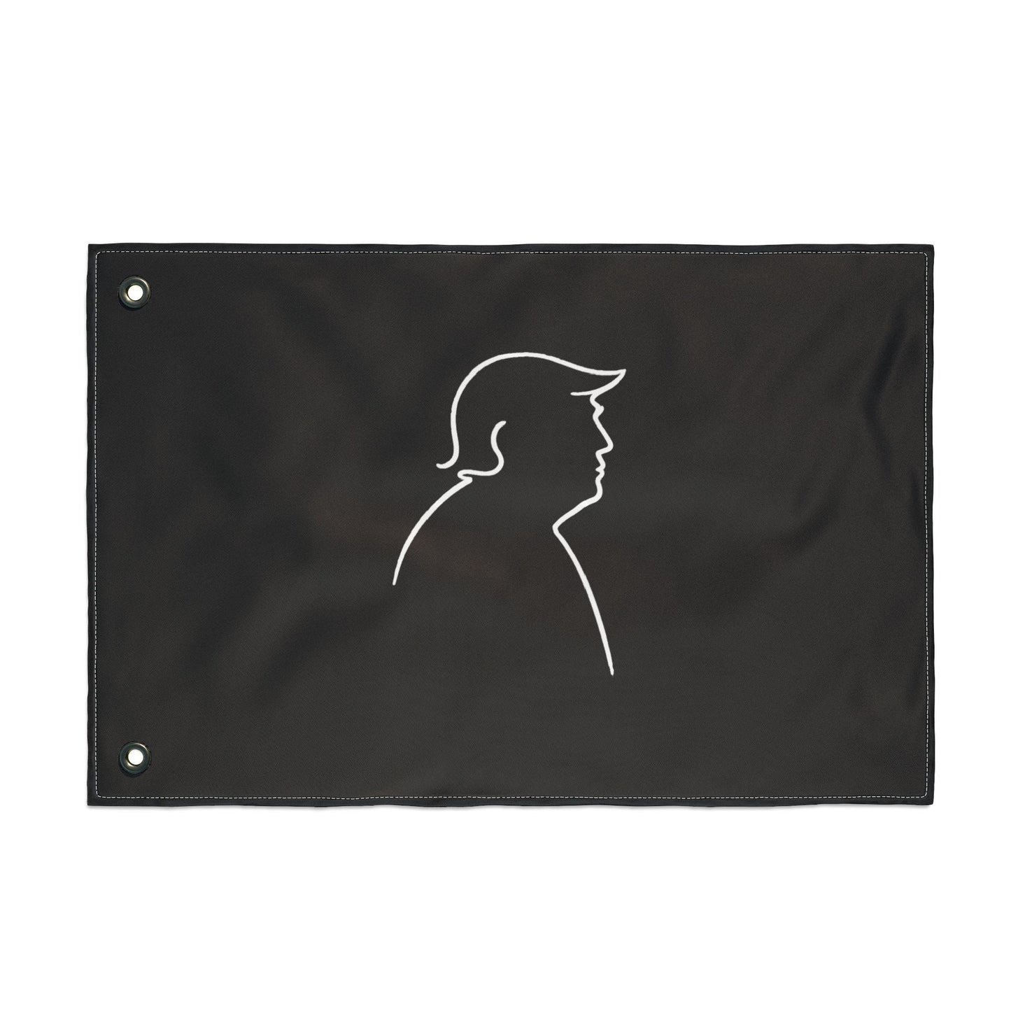 Minimalist Line Portrait Flag – Modern Political Design