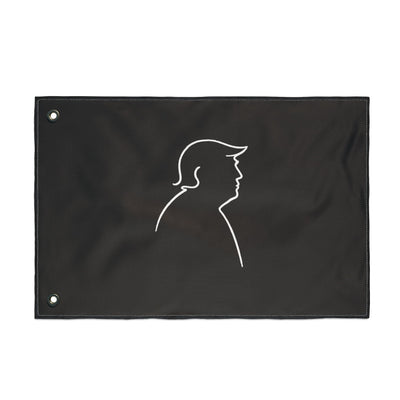 Minimalist Line Portrait Flag – Modern Political Design