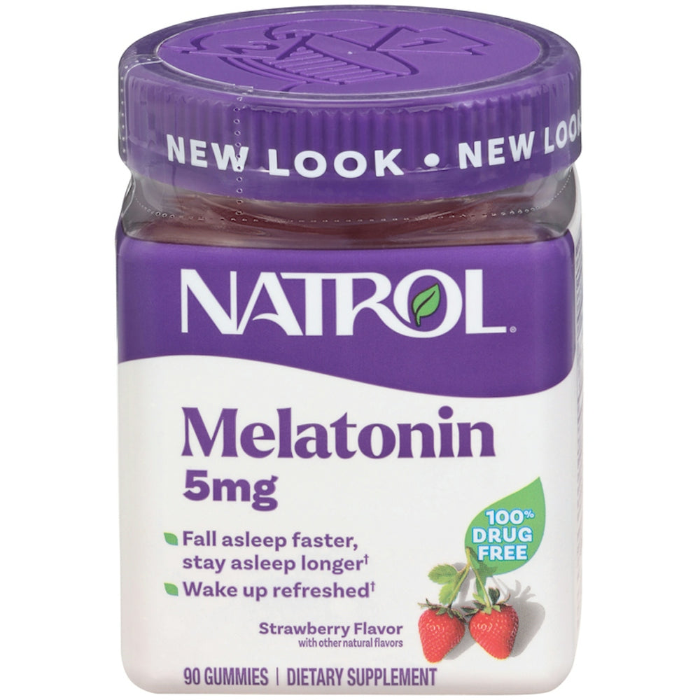 Gommes de sommeil Natrol Melatonin 5 Mg - Saveur fraise