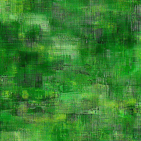 Tela de algodón ancha entrelazada verde - Calidad premium