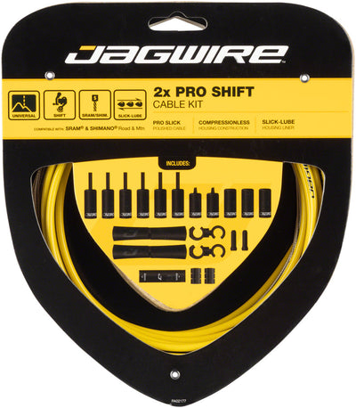 Jagwire Pro Shift Kit - Premium Bicycle Cables in Yellow