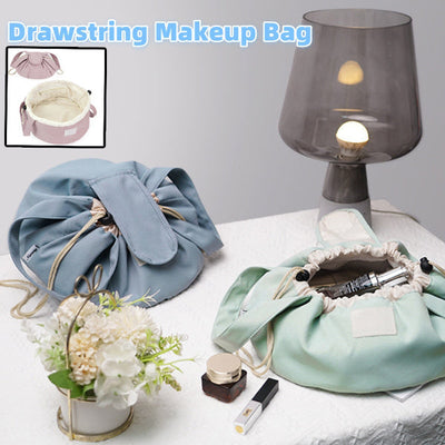 Large Capacity Barrel Drawstring Makeup Bag for Women