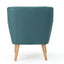 Mid Century Modern Dark Teal Fabric Club Chair