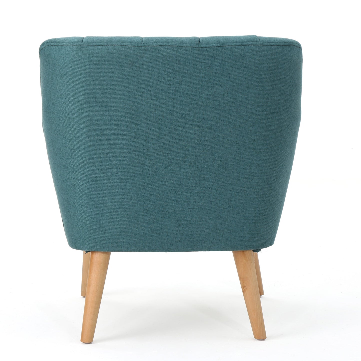 Mid Century Modern Dark Teal Fabric Club Chair