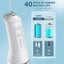 USB charging portable water flosser with four modes, 300ML water tank waterproof oral cleaner - Korvel