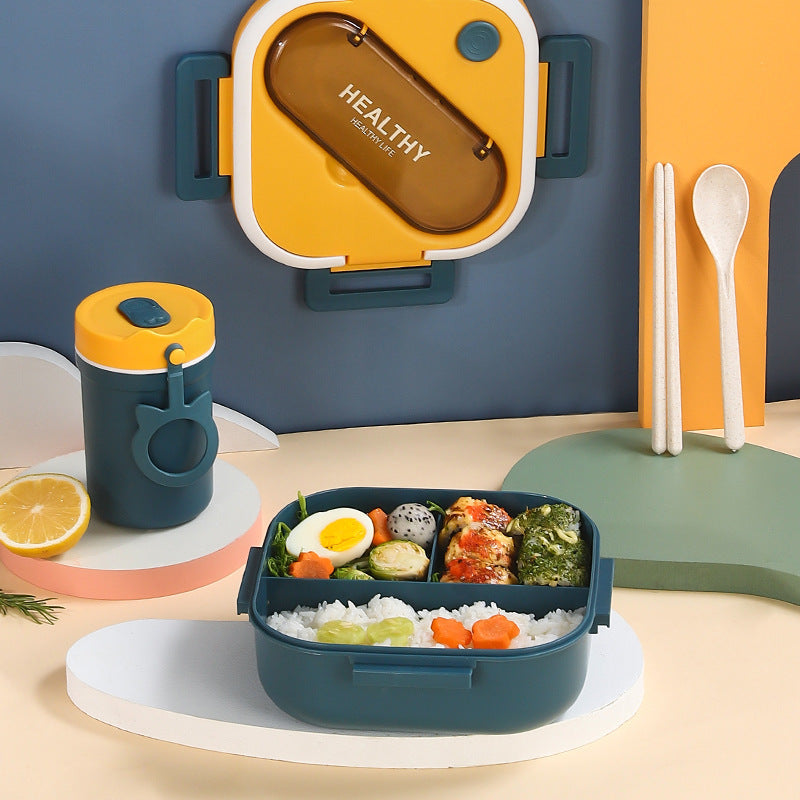 Japanese Style Sealed Square Compartment Lunch Box