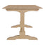 TREXM 3-piece retro dining table, rectangular stand table, and 2 4-person wooden stools (made of natural wood) - Korvel
