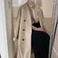 Manteau en laine mi-long pour femmes pour l'automne et l'hiver