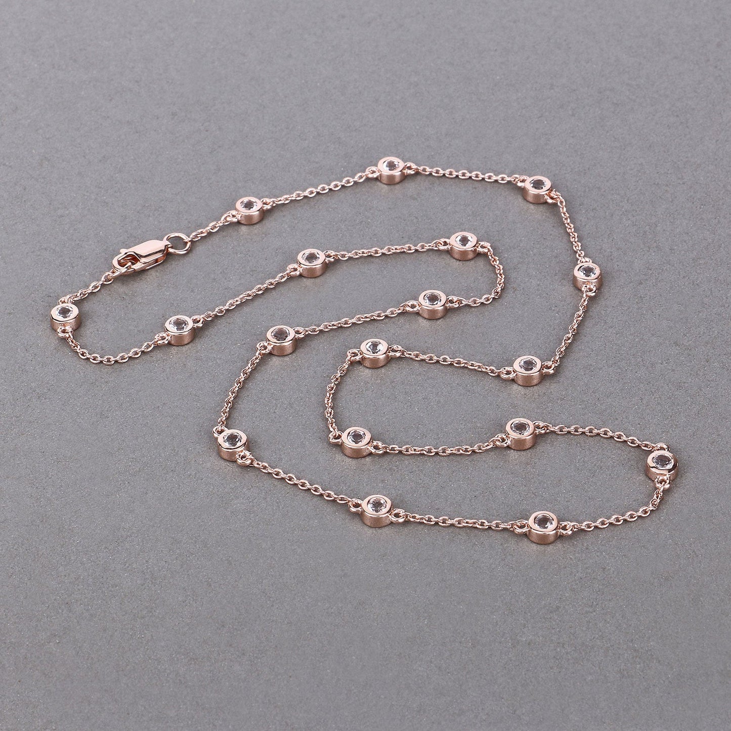 Collier en morganite véritable de 1,62 carat en argent sterling .925