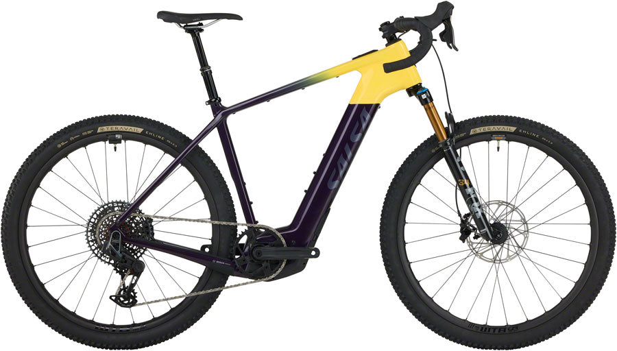 Salsa Tributary C Force XO AXS Transmission Ebike - 29" Carbone Améthyste/JAE Petit