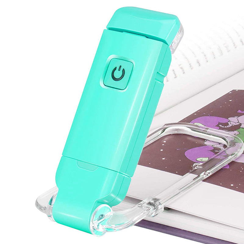 USB Mini Eye Protection Folding Book Clip Light Portable Reading Light Simple Eye Protection Reading Light for Students - Korvel