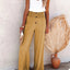 Full Size Decorative Button High Waist Pants - Korvel