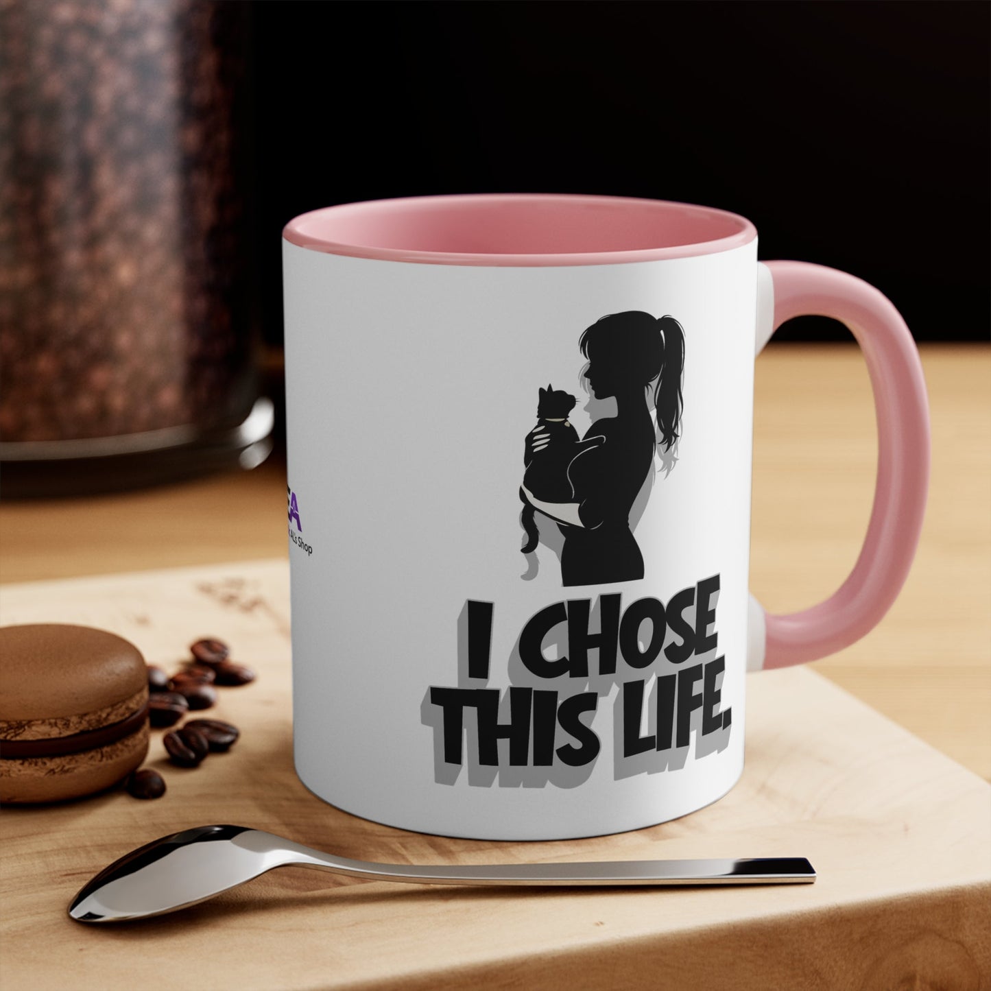 J'ai Choisi Cette Vie Tasse de Femme Amoureuse des Chats | Tasse à Café Sassy