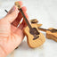 Wooden Acoustic Guitar Pick Box with Stand Smooth Edge Burr-Free Portable Handcrafted Guitar Picks Storage Container - Korvel