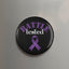 Battle Tested Purple Ribbon Awareness Magnet - 2.25" Round