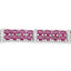 17.65 Carat Ruby and White Topaz Sterling Silver Bracelet