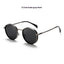Lunettes de soleil rétro à monture ronde avec verres réfléchissants