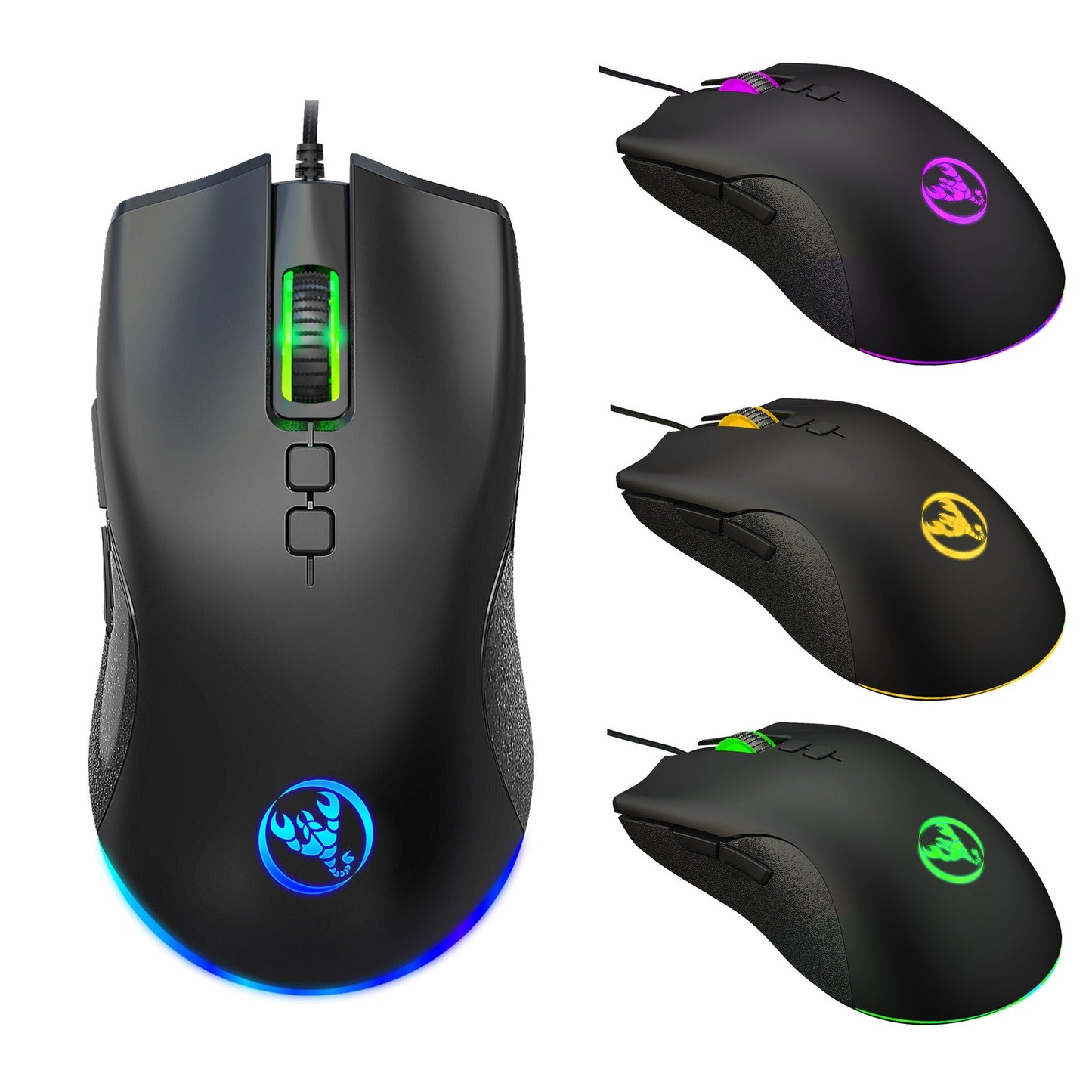 Esports Colorful Luminous Wired Gaming Mouse