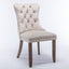 Nikki Collection Modern High-end Tufted Solid Wood Contemporary Velvet Upholstered Dining Chair 2-Pcs SetBeige - Korvel