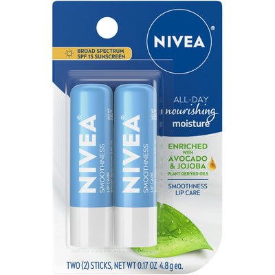 Pack de deux baumes à lèvres Nivea Smoothness