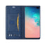 For Apple iPhone13 Calfskin Pattern External Card Simple Flip Phone Case Business Bracket - Korvel
