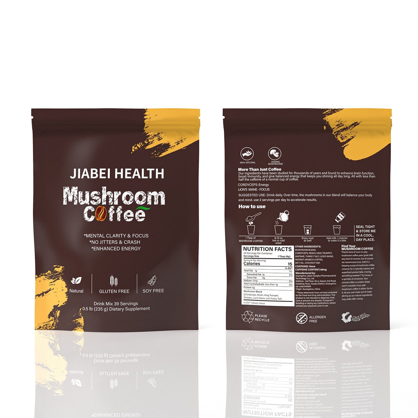 Mushroom King Instant Coffee with Turkey Tail Mushroom