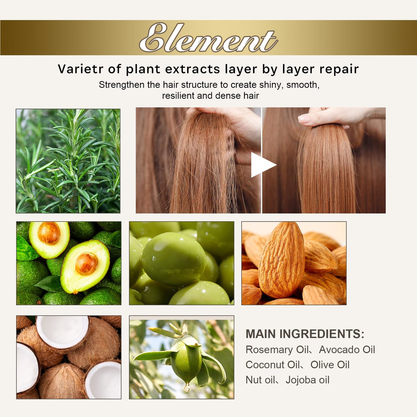 Keratin Hair Essence Spray, Hair Repair To Improve Dry Curly Frizz Pomade Essence - Korvel