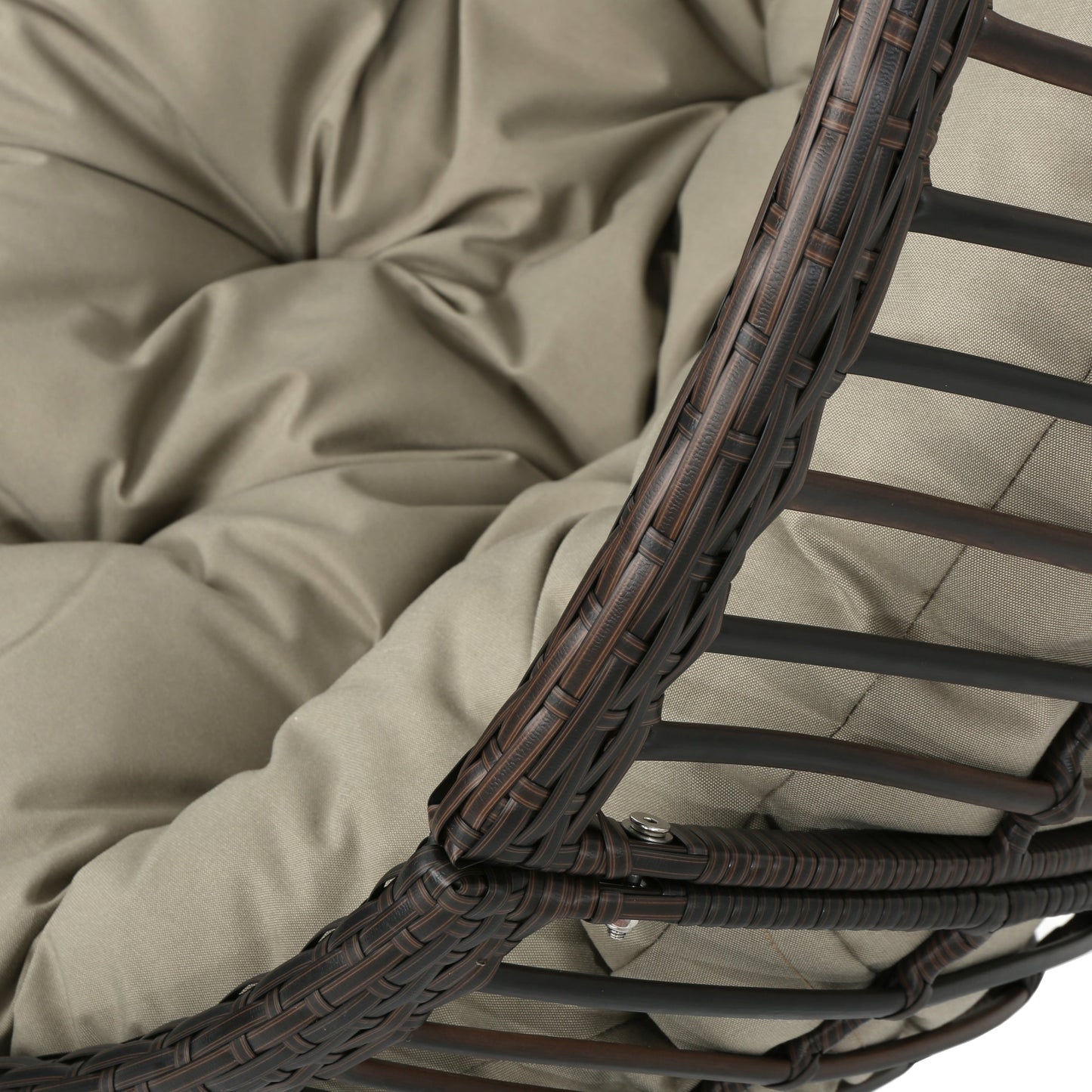 Premium Hanging Basket Chair - Brown - Stand Not Included
